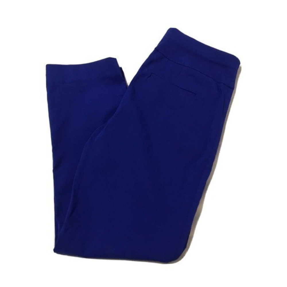 INC International Concepts Blue Women's Zip Pocket Ankle Pants, Size‎ 6